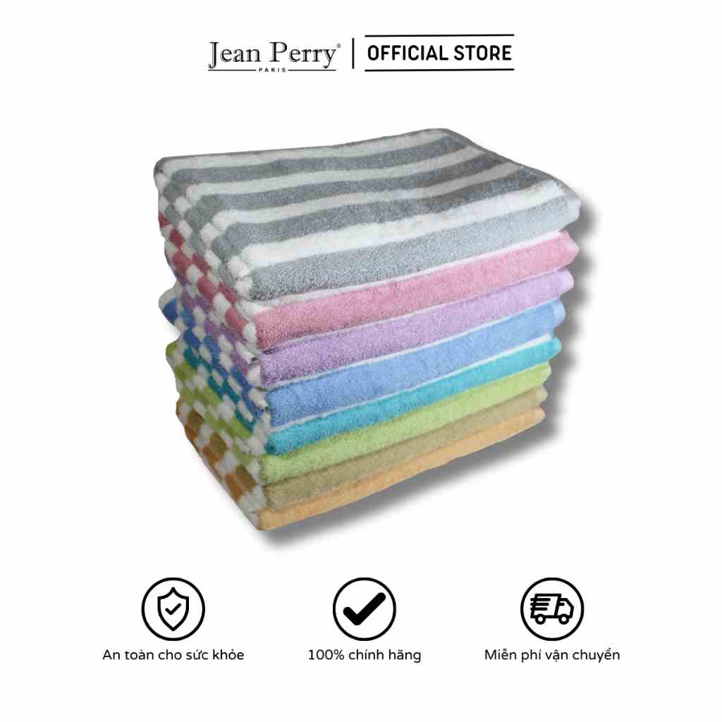 [Mã BMLTA35 giảm đến 35K đơn 99K] Khăn Tay Cotton Jean Perry Tokyo Stripe 33x80cm