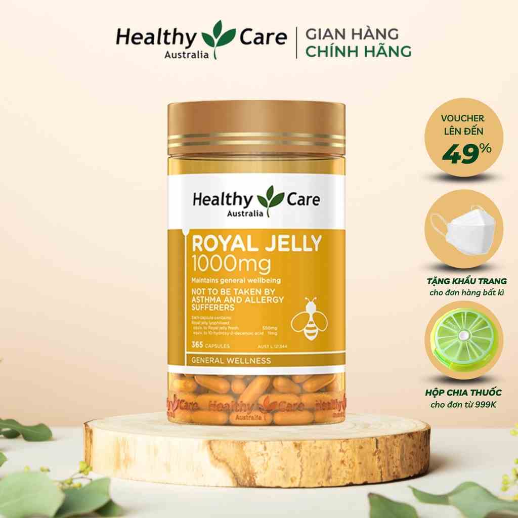 Viên Uống Sữa Ong Chúa Heathy Care Royal Jelly 365 Viên