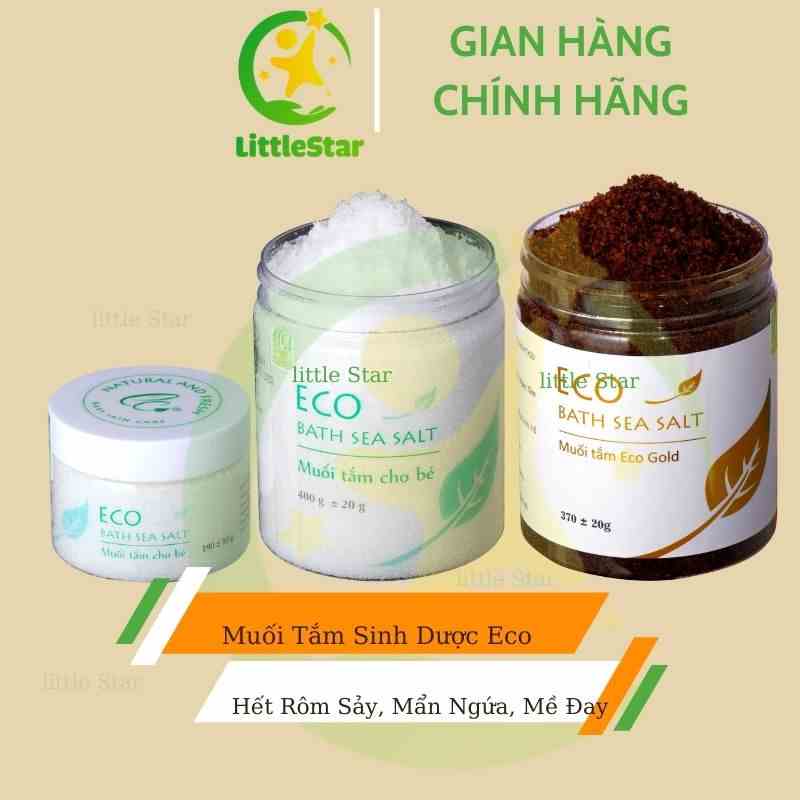 Muối Tắm Bé  Eco Sinh Dược - Muối Tắm Sinh Dược Hết Rôm Sảy - Mề Đay - Dị Ứng Thời Tiết Tăng Sức Đề Kháng Cho Bé