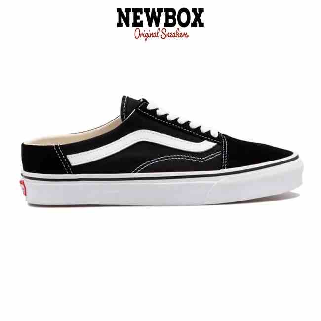 Giày Vans Old Skool Mule Black/White - VN0A3MUS6BT