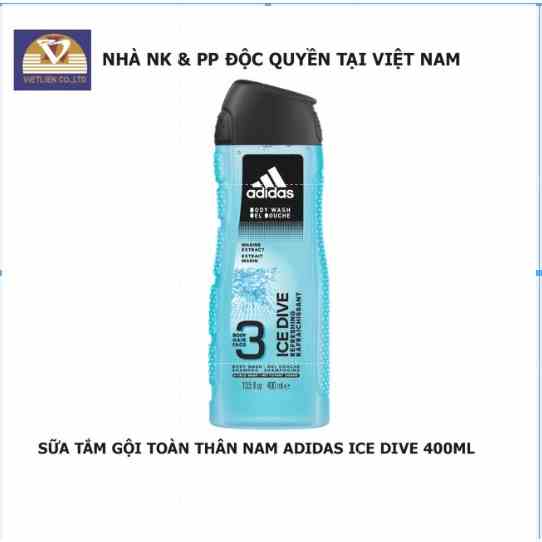 [Mã BMLTB35 giảm đến 35K đơn 99K] Sữa Tắm Gội Toàn Thân Nam Adidas Ice Dive 400ml