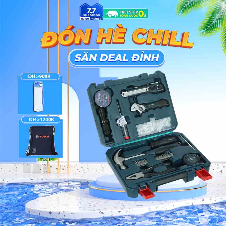 [Mã BMLTB200 giảm đến 100K đơn 499K] Bộ dụng cụ gia đình đa chức năng Bosch 66 chi tiết