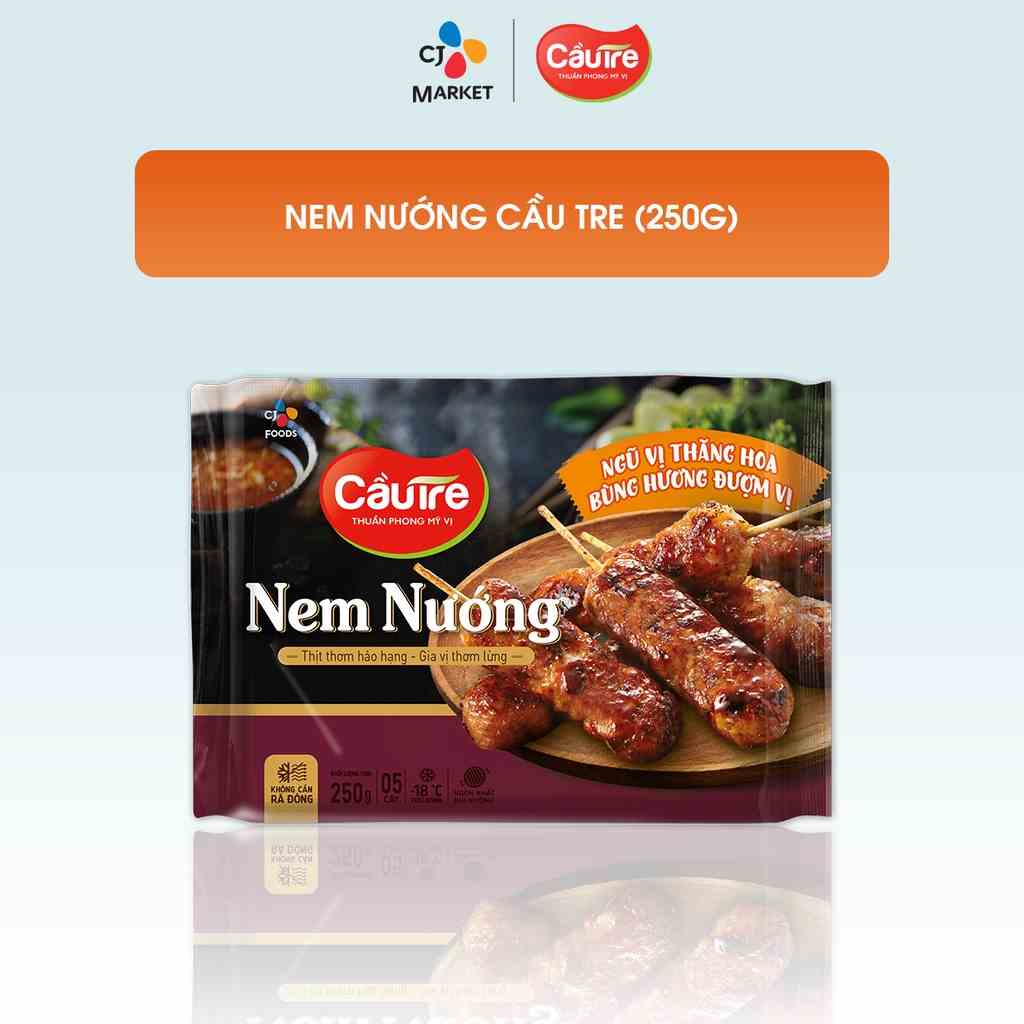 [Mã BMLTA35 giảm đến 35K đơn 99K] [HCM] Nem nướng Cầu Tre (Xiên que) gói 250g