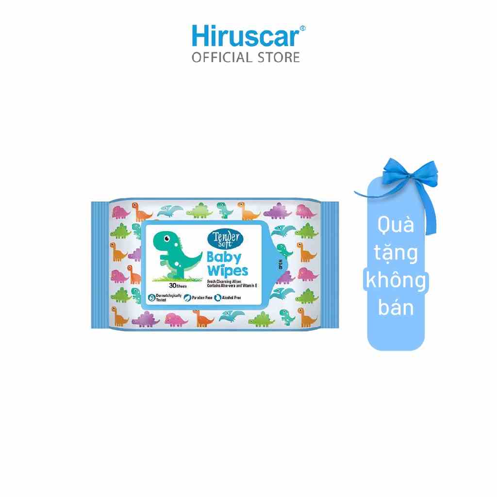 (Quà tặng không bán) Khăn ướt TenderSoft Baby Wipes loại 30 miếng