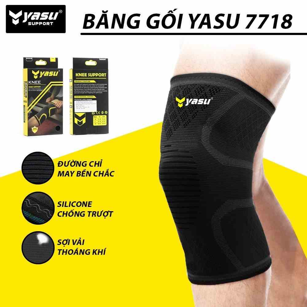 Băng gối thể thao bóng đá, bóng chuyền co giãn đàn hồi cao cấp YASU YS7718 (1 chiếc)