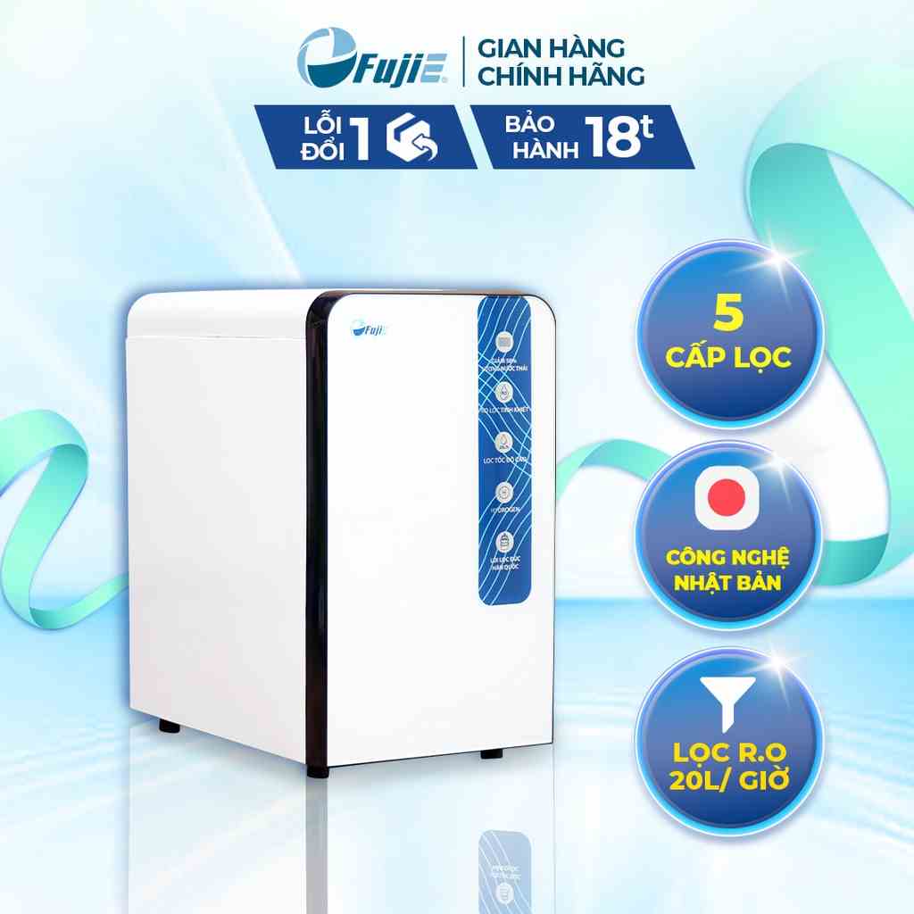 Máy lọc nước tinh khiết FUJIE RO-9000 Nhập khẩu chính hãng với 5 cấp lọc - Thiết kế sang trọng - Công nghệ Nhật Bản