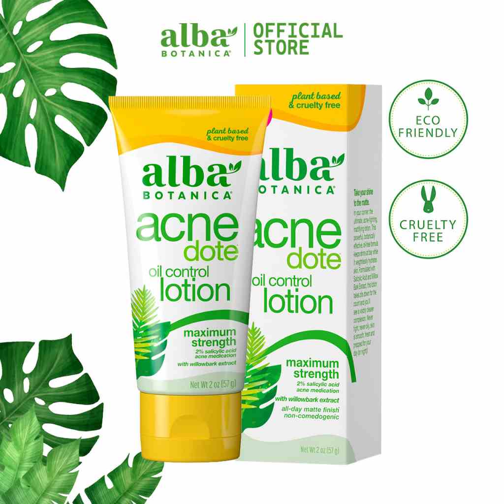 [Mã BMLTB35 giảm đến 35K đơn 99K] Kem kiểm soát dầu cho da mụn ALBA BOTANICA ACNEDOTE OIL CONTROL LOTION