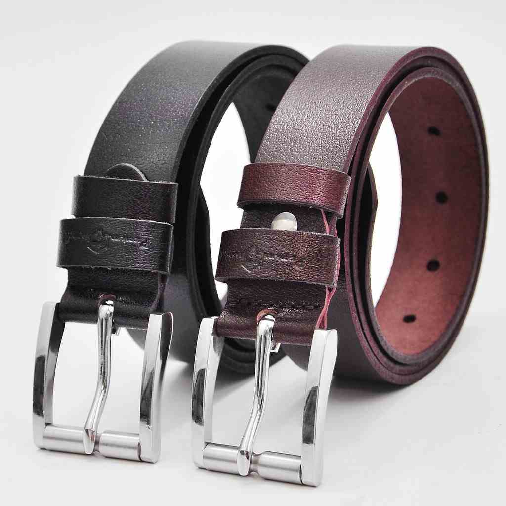 [Mã BMLTA35 giảm đến 35K đơn 99K] Thắt lưng nam da bò Khóa Inox Anh Tho Leather - Da bò nguyên miếng 100%