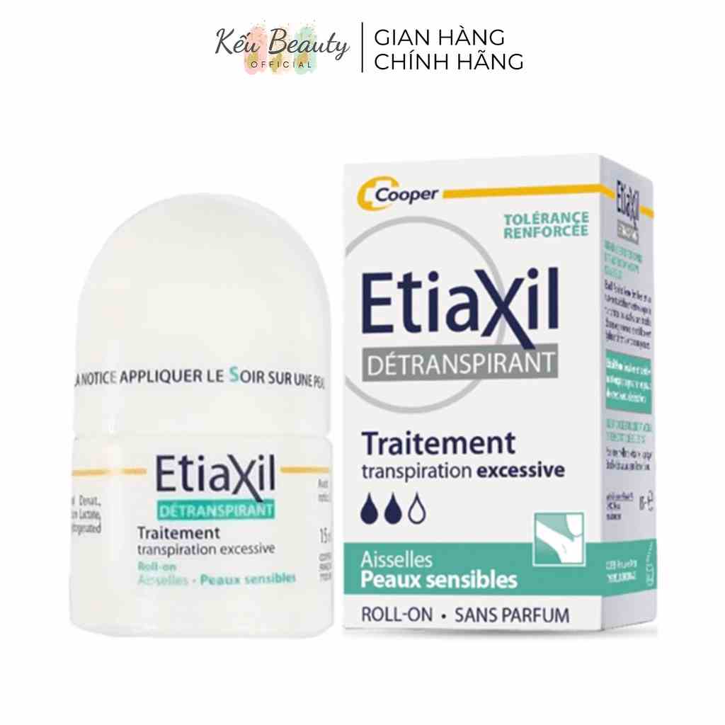 Lăn Khử Mùi Etiaxil Giảm Mồ Hôi Dành Cho Da Nhạy Cảm 15ml Màu Xanh