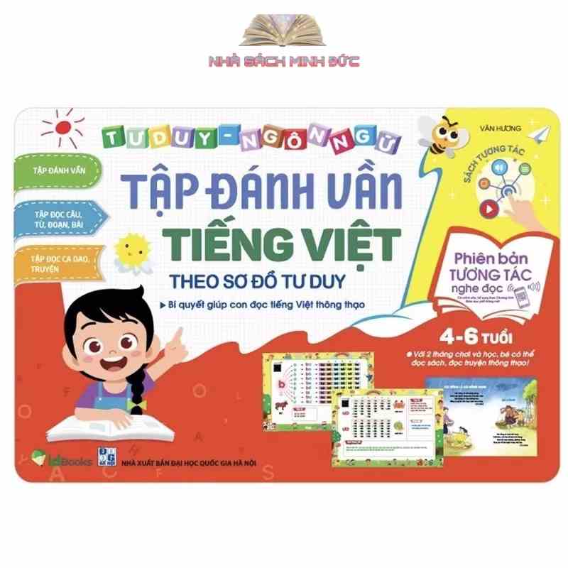 Sách - Tập Đánh Vần Tiếng Việt Phiên Bản Tương Tác Nghe Đọc (Quét mã đọc QR)