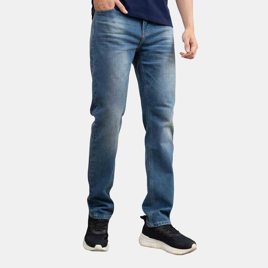 Quần jean nam xanh đá JONATHAN QJ029 vải denim cao cấp co dãn nhẹ 4 chiều, form dáng chuẩn đẹp, trẻ trung, hottrend