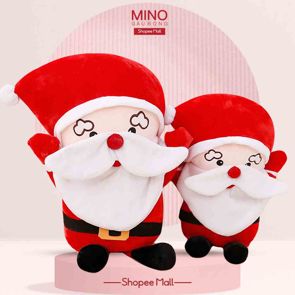 Ông Già Noel Nhồi Bông Giáng Sinh Cao Cấp MINO STORE TH209