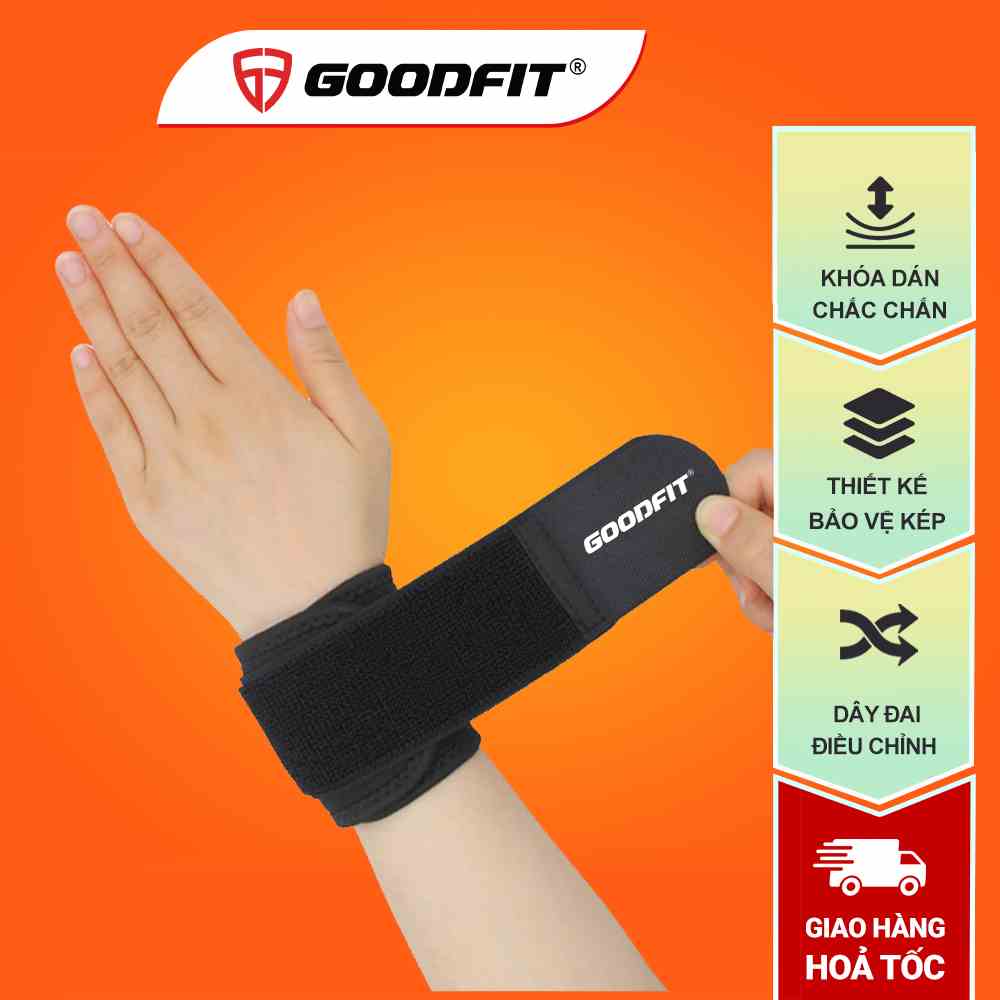 Băng bảo vệ cổ tay tập thể thao GoodFit GF306W có thể điều chỉnh