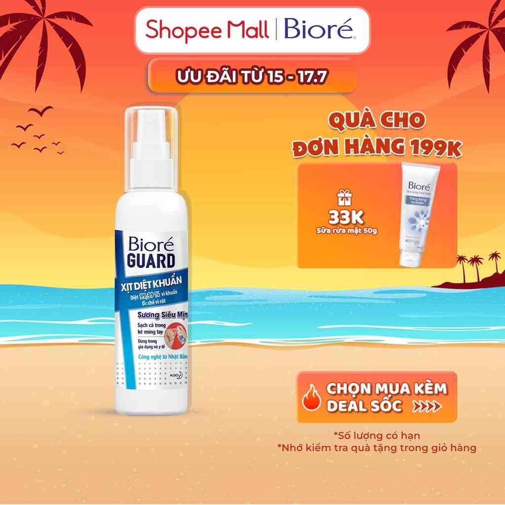 Xịt Diệt Khuẩn Bioré Guard 150ml