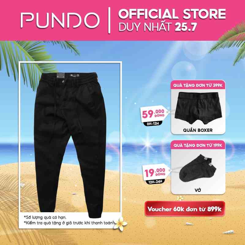 Quần jogger nam PUNDO chất kaki mềm mịn, màu basic dễ phối ,phong cách trẻ trung năng động QDPD02