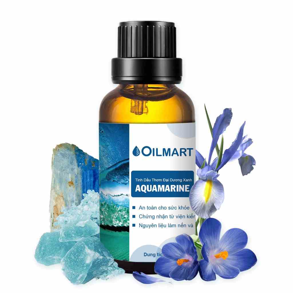 [Mã BMLTA35 giảm đến 35K đơn 99K] Tinh Dầu Thơm Oilmart Aquamarine Essential Oil Blend Đại Dương Xanh 10/30ml