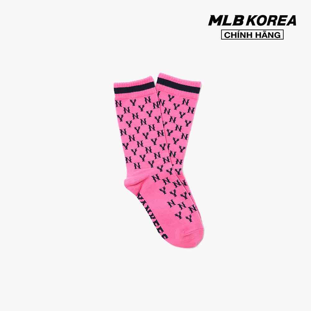 MLB - Vớ cổ cao Monogram Stripe 3ASOL0416-50PKD