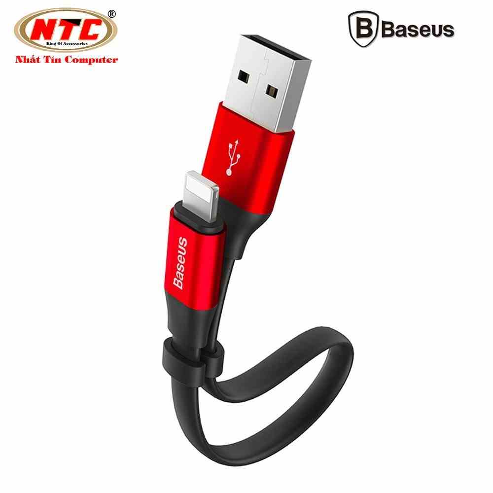 Cáp sạc và truyền dữ liệu Baseus Portable 23cm cho LN (2A, Sạc nhanh, Siêu ngắn, Siêu bền)