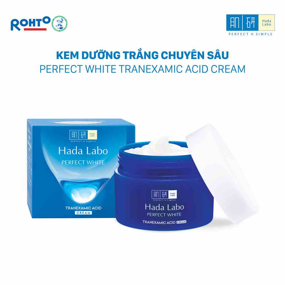 Kem dưỡng trắng da tối ưu Hada Labo Perfect White Tranexamic Acid Cream 50g