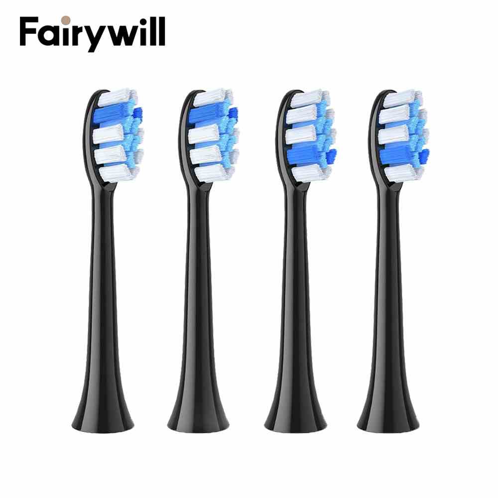 4 Đầu bàn chải đánh răng Fairywill thay thế cho bàn chải điện Fairywill P11 T9 P80