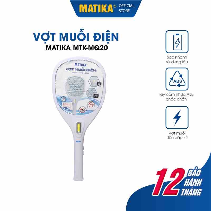 Vợt Muỗi Điện Thông Minh Matika MTK-MQ20