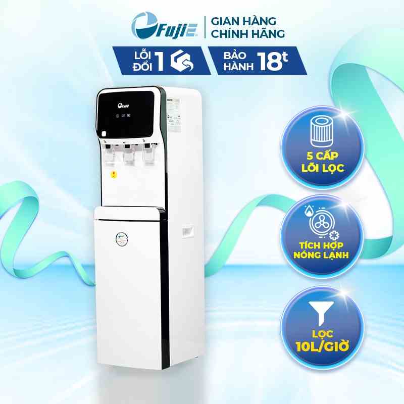 Máy lọc nước tinh khiết RO Fujie WPD5300C tích hợp làm nóng lạnh cao cấp - có khóa vòi nóng an toàn - bảo hành 18 tháng