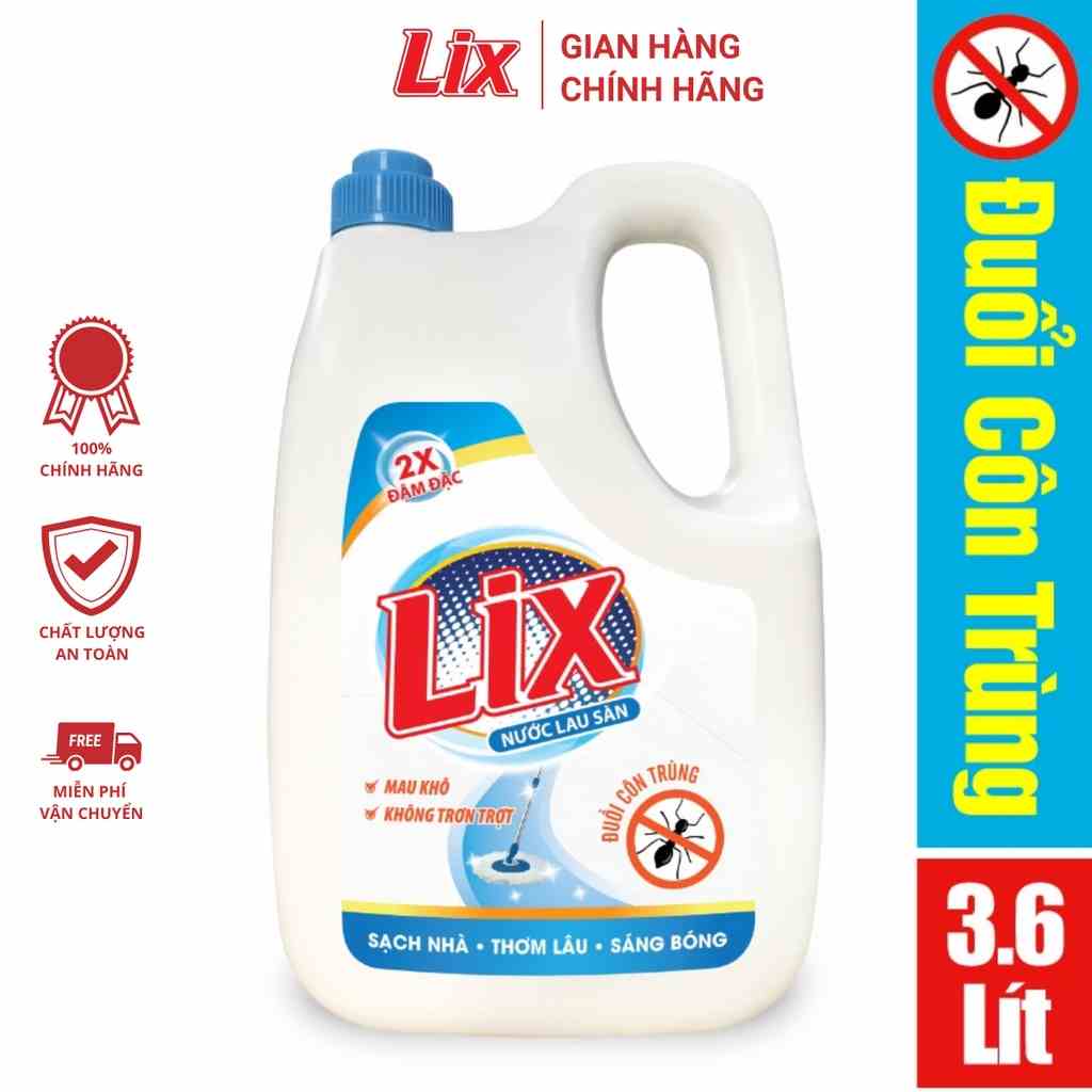 Nước lau sàn Lix đuổi côn trùng 3.6 lít LD360 an toàn thơm ngát