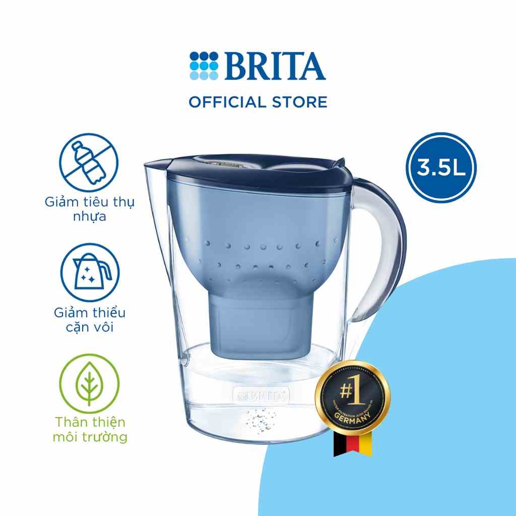 Bình lọc nước BRITA MARELLA XL - 3,5l (có sẵn 1 lõi lọc Maxtra Plus)