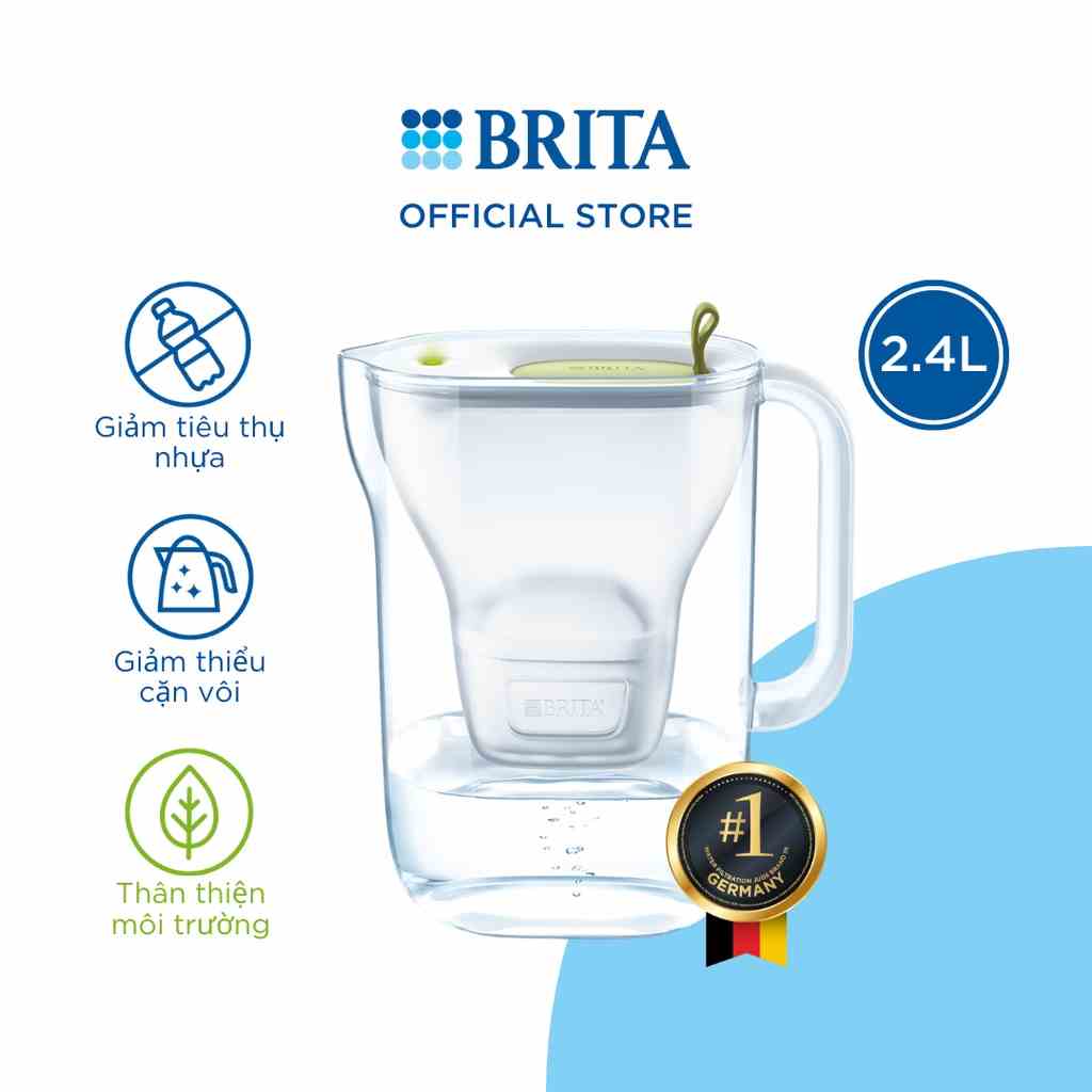 Bình lọc nước BRITA Style - 2,4L (có sẵn 1 lõi lọc Maxtra Plus)