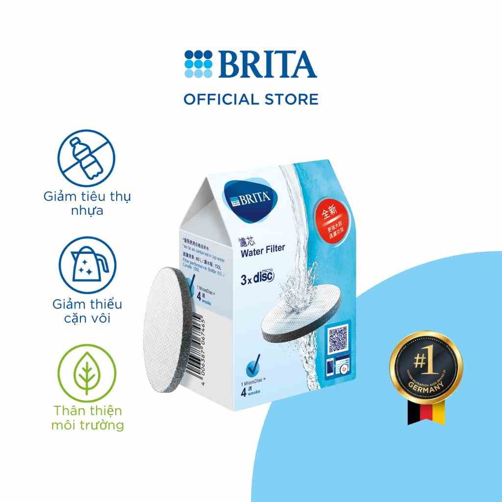 Đĩa lọc BRITA MicroDisc Filter Pack 3 (3 đĩa lọc MicroDisc)