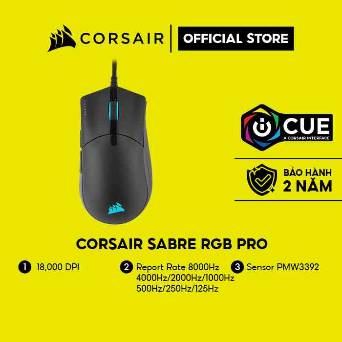 Chuột Corsair Sabre RGB Pro (CH-9303111-AP)