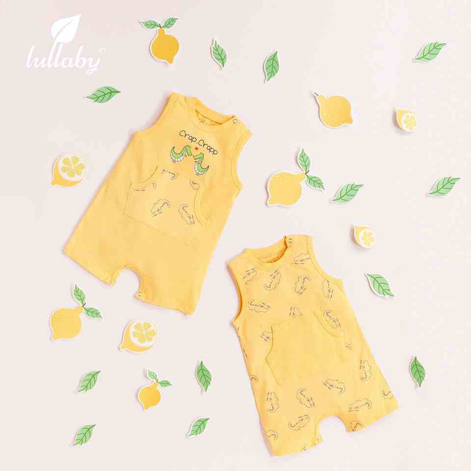 LULLABY Set 2 bộ romper cho bé trai/bé gái NH12-15 NH14-15