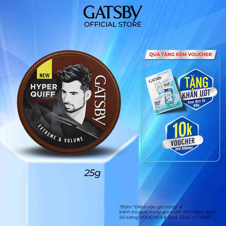 [Mã BMLTB35 giảm đến 35K đơn 99K] Wax Tạo Kiểu Tóc GATSBY STYLING WAX EXTREME & VOLUME 25g