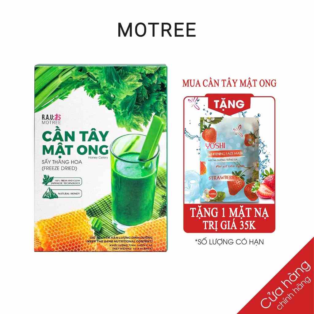 [Mã BMLTA35 giảm đến 35K đơn 99K] (MUA 1 TẶNG 1) Cần Tây Mật Ong Motree Giảm Cân Đẹp Da Detox Cơ Thể hộp 14 gói