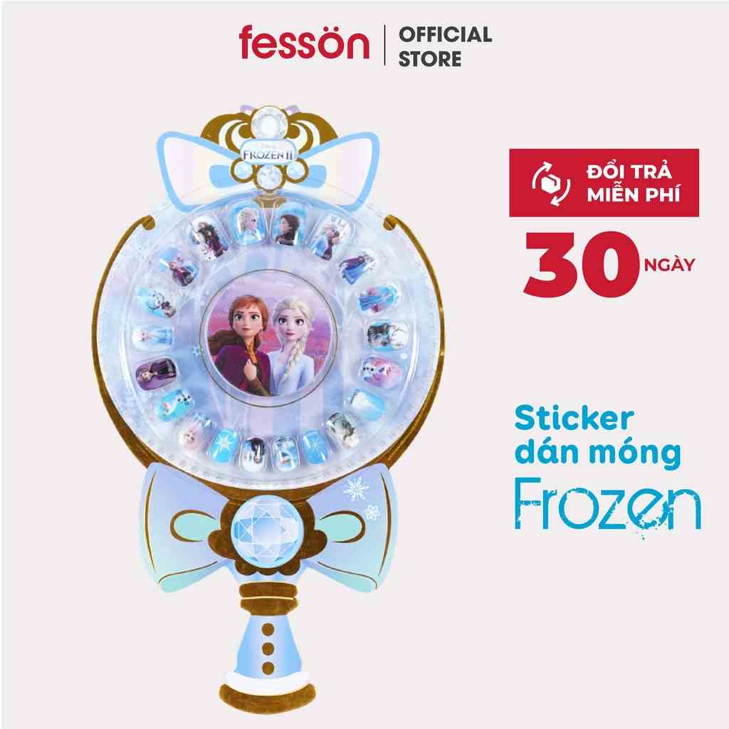 Set sticker dán móng tay 3d cho bé, Hình dán sticker cute hoạ tiết elsa bạch tuyết cho bé trang trí móng