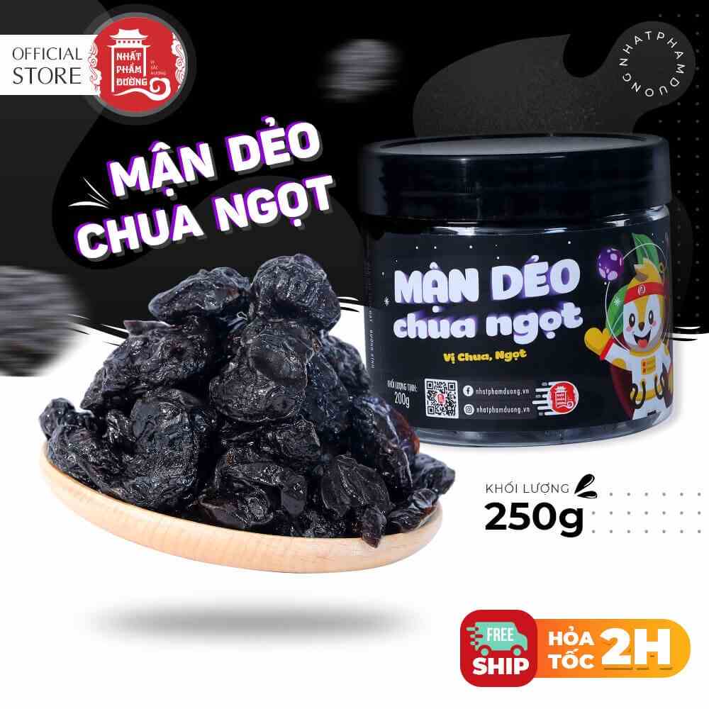 Ô mai xí muội mận dẻo không hạt (mận đen) Nhất Phẩm Đường 250g vị chua ngọt quà tặng đặc sản Hà Nội