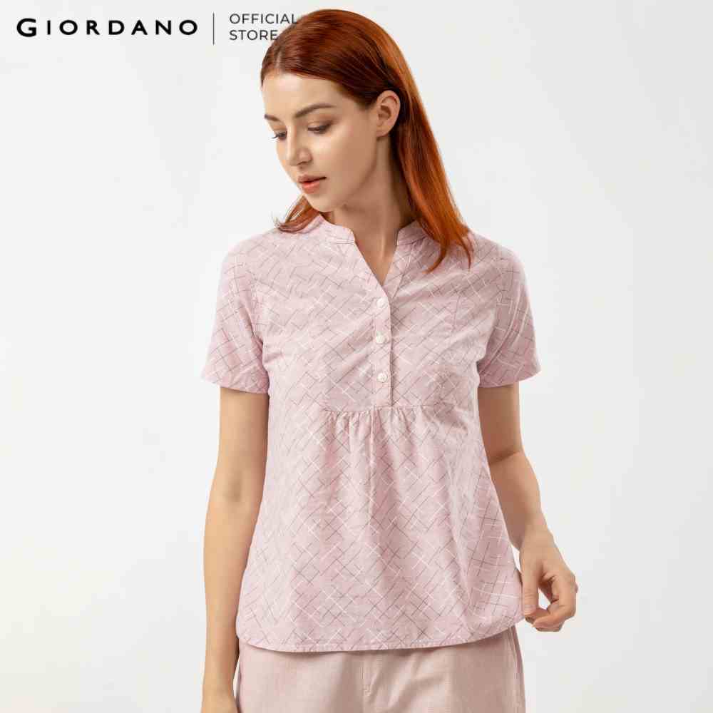 Áo Sơ Mi Linen Ngắn Tay Nữ Giordano 05340016