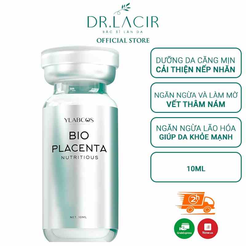 Huyết Thanh Siêu Phục Hồi Ylabcos - Bio Placenta,Giúp Dưỡng ẩm da,ngăn ngừa lão DR LACIR 10ml DR51