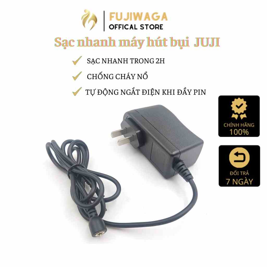 Sạc nhanh máy hút bụi FUJI tự động ngắt điện khi đầy pin, chống chai pin, chống cháy nổ, có đèn LED