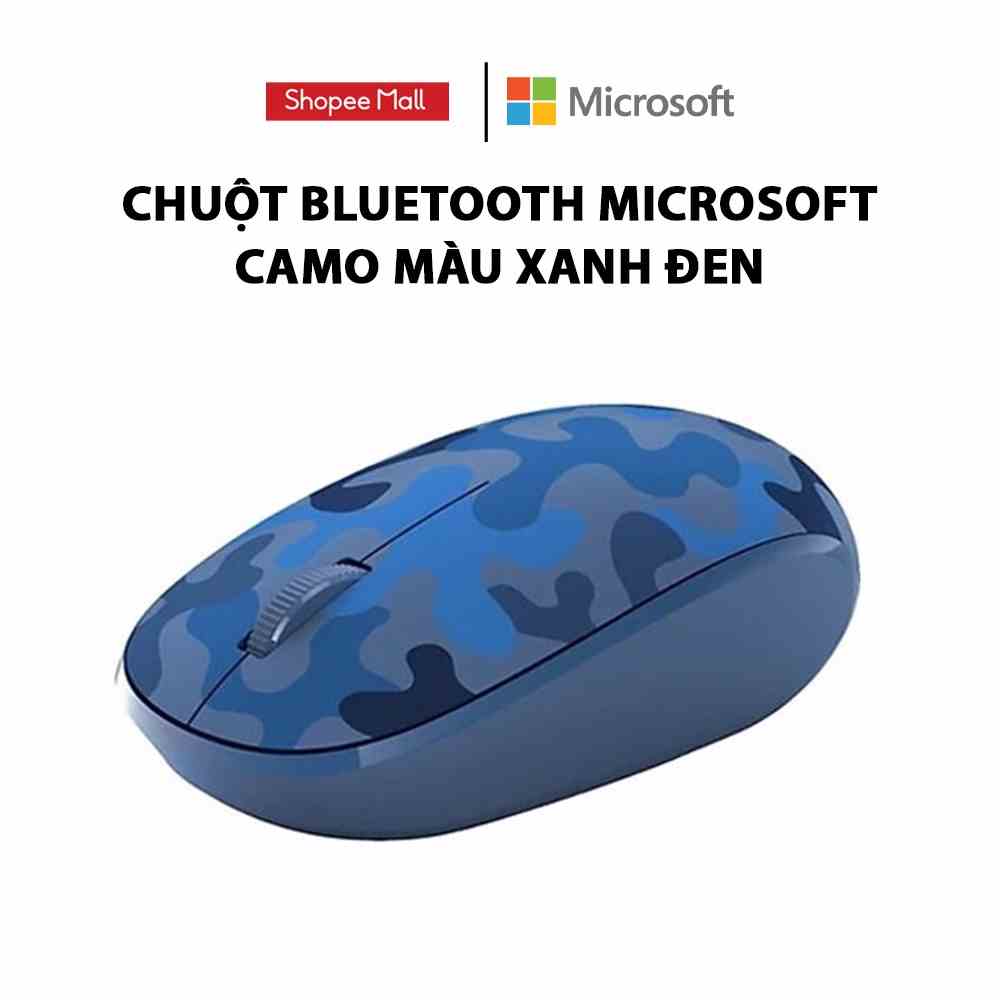 [Mã ELCL7 giảm 7% đơn 300K] Chuột Bluetooth Microsoft Camo màu xanh đen (8KX-00019)