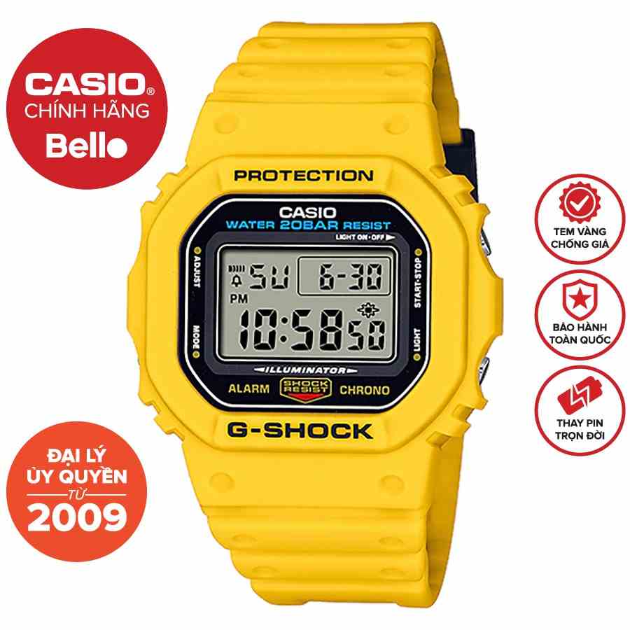 Đồng hồ Nam Dây nhựa Casio G-Shock DWE-5600R-9DR chính hãng bảo hành 5 năm Pin trọn đời