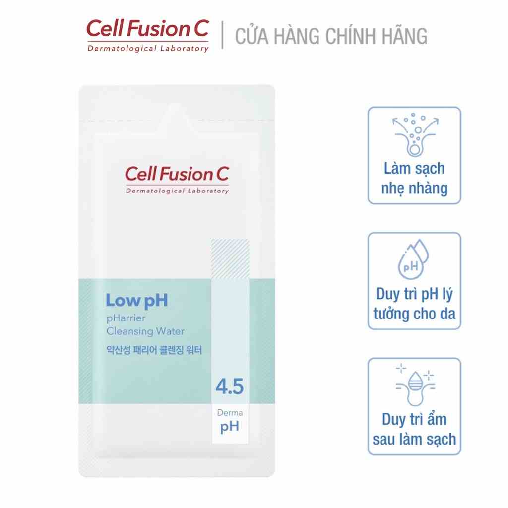 [SAMPLE 5ML] Nước Rửa Mặt Cấp Ẩm Cân Bằng Độ pH Trên Da Cell Fusion C Low pH pHarrier Cleansing Water (5ml)