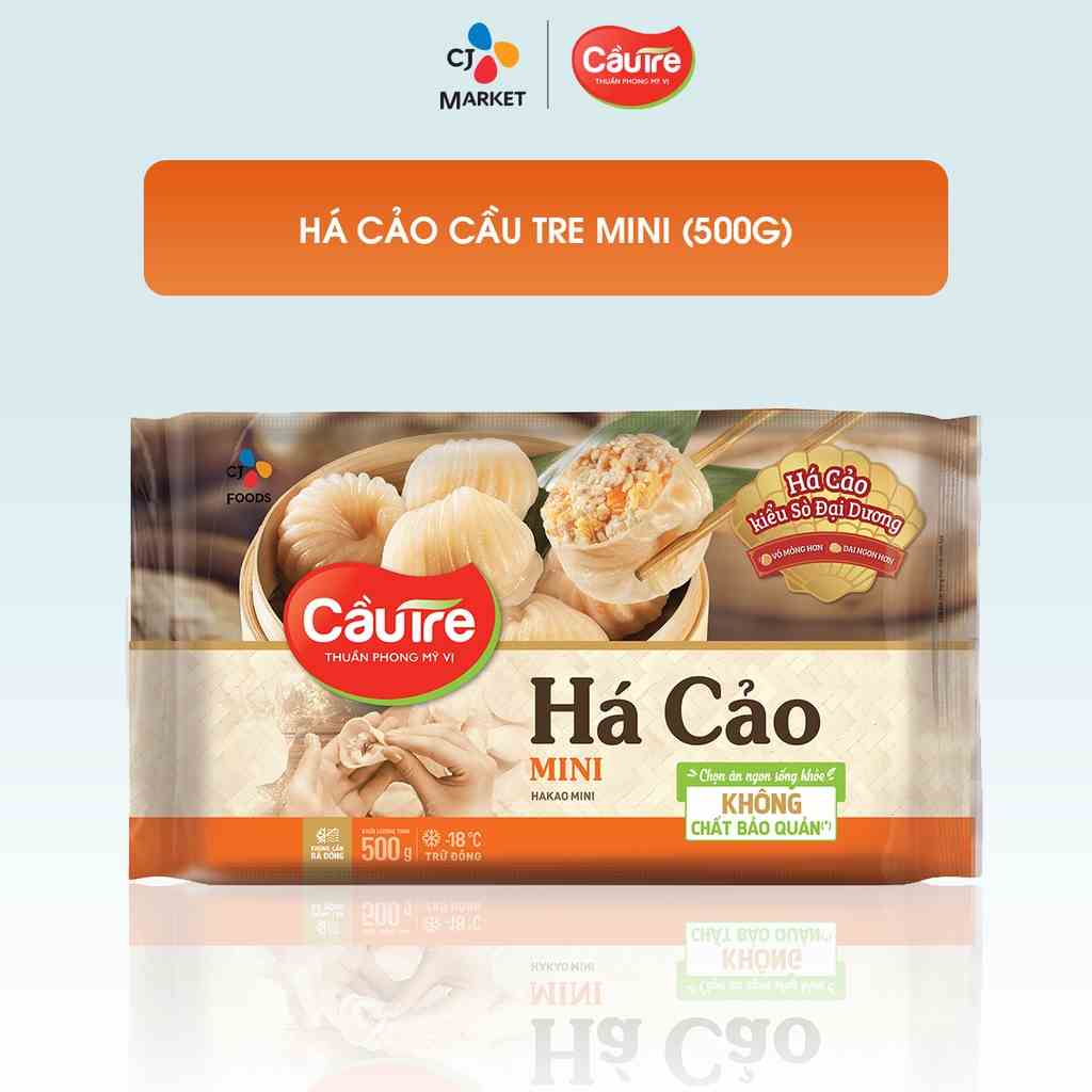 [Mã BMLTA35 giảm đến 35K đơn 99K] [HCM] Bánh Há cảo Cầu Tre mini - nhân Tôm Thịt 500g