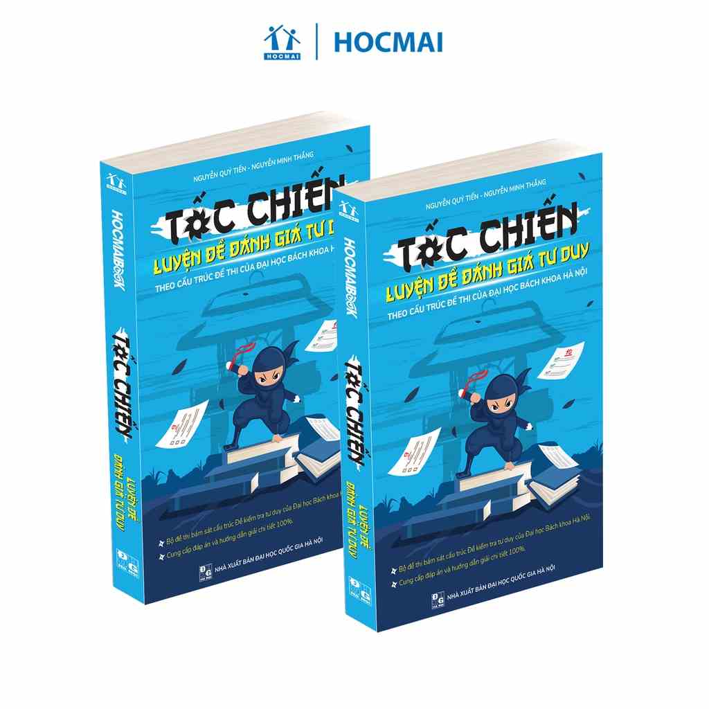 Sách - Combo 2 cuốn Tốc chiến luyện đề đánh giá tư duy - Theo cấu trúc đề thi của Đại học Bách Khoa Hà Nội năm 2022