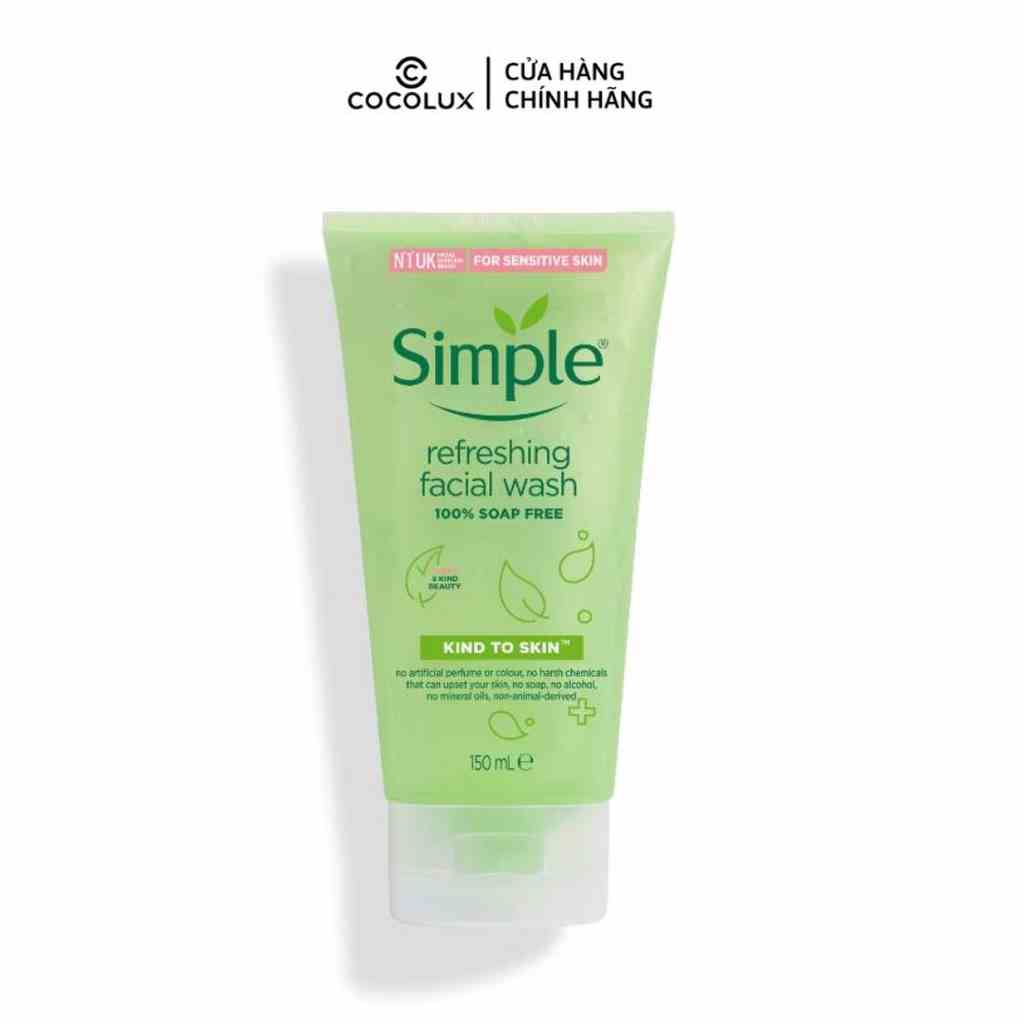 Sửa Rửa Mặt Dạng Gel Simple Kind To Skin 150ml