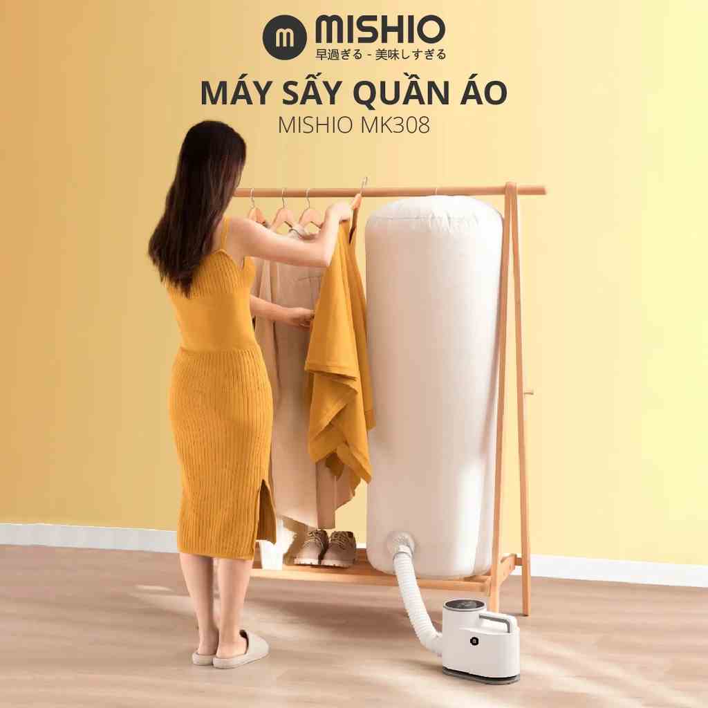 Máy Sấy UV diệt khuẩn Quần Áo, Giày, sưởi Chăn nệm mùa lạnh Mishio MK308 - Hàng Chính Hãng