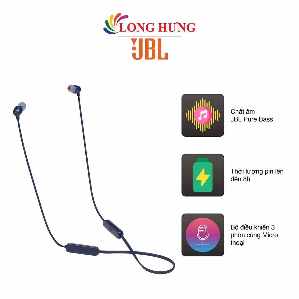 Tai nghe Bluetooth True Wireless In-ear JBL Tune 115BT JBLT115BT - Hàng chính hãng