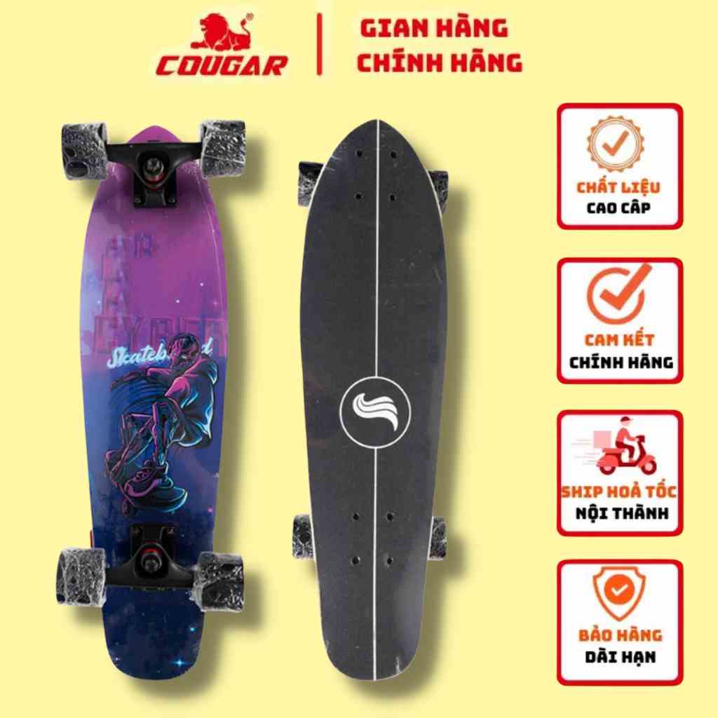 Ván Trượt Cougar-Penny Cruiser Centosy 06 Cao Cấp, Khả Năng Chịu Nhiệt, Mặt Nhám Chống Trơn