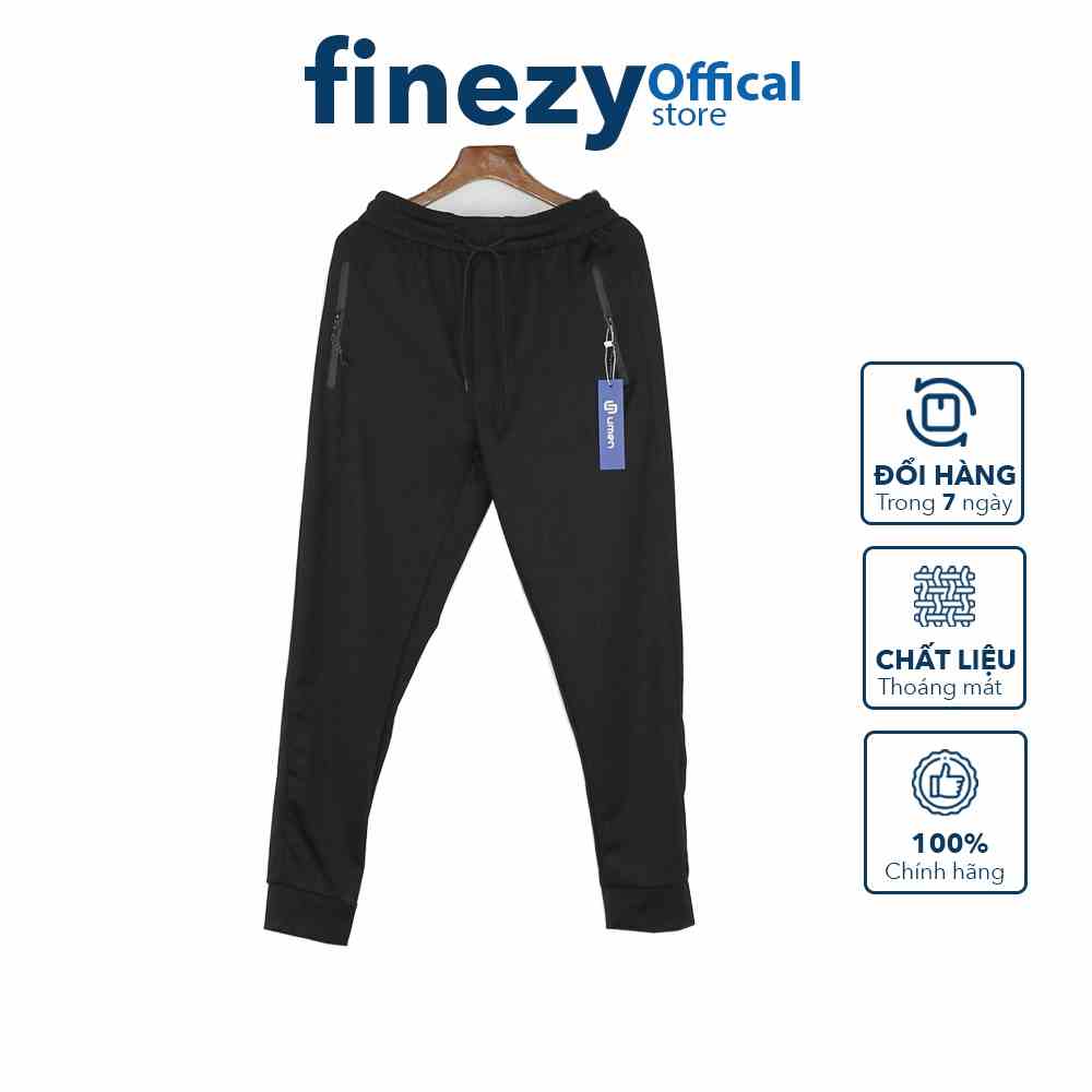 Quần dài nam basic finezy, cotton co giãn thoáng mát