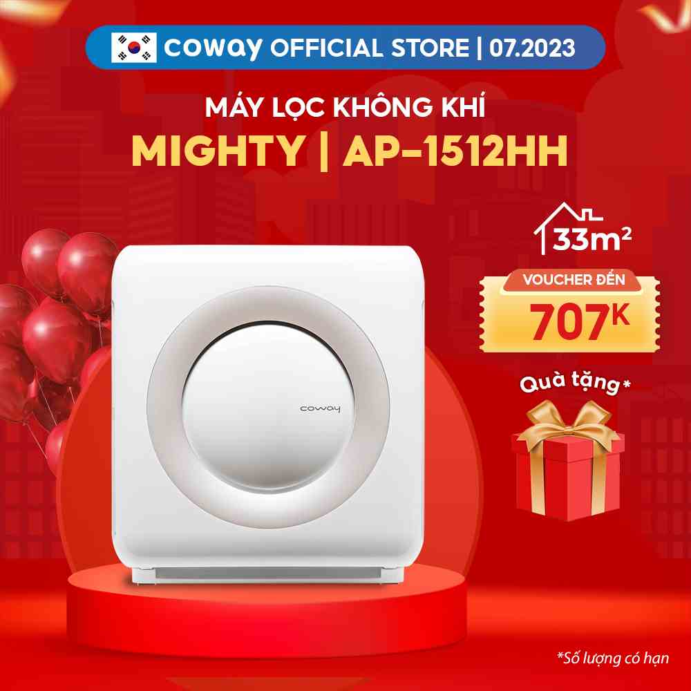 [Mã ELBAU5 giảm 5% đơn 300K] Máy lọc không khí Coway Mighty AP-1512HH